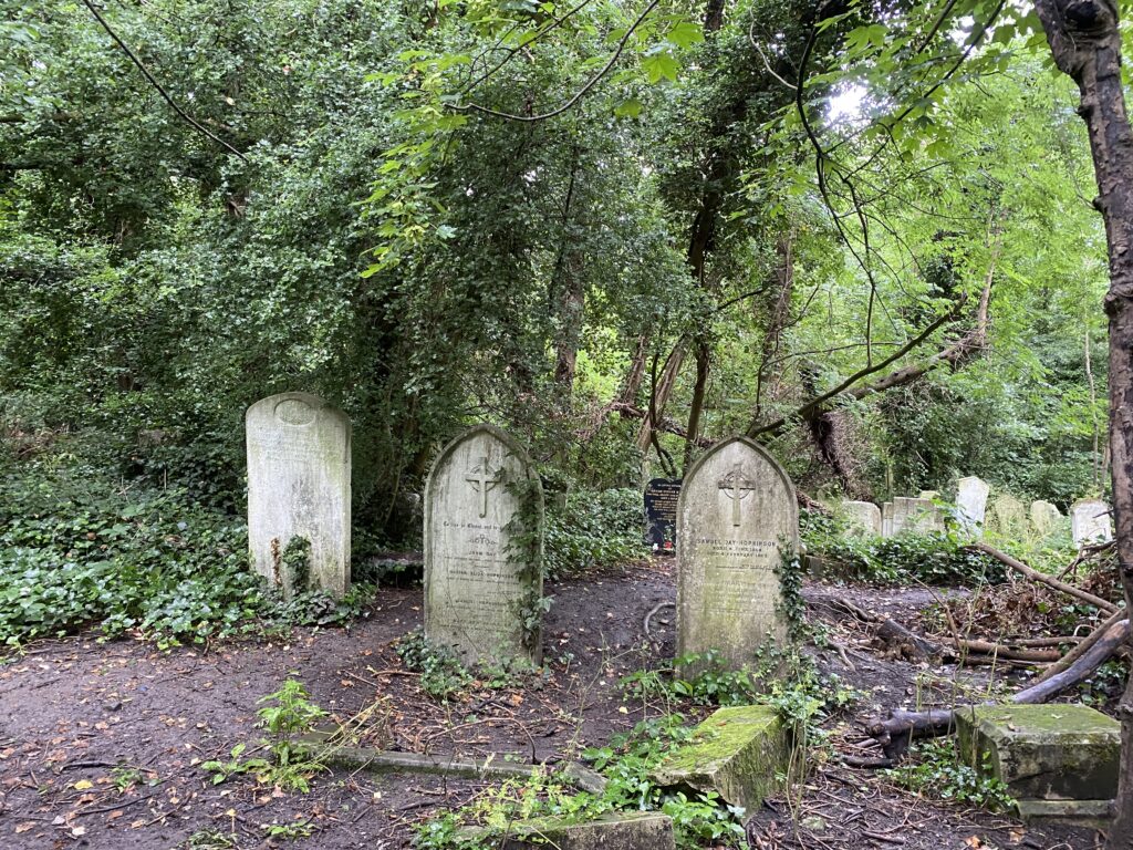 Victorian graves at Nunhead Cemetery